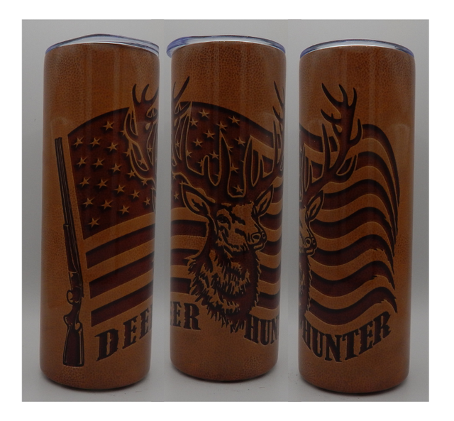 Woodgrain Bullet Tumbler Bullet Cup Hunting Tumbler Personalized